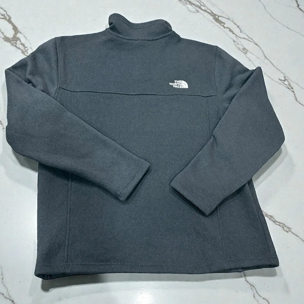North Face Skyline Full-Zip XL Fleece Jacket NFOA5G5W Dark Gray Heather NWOT - Picture 4 of 6